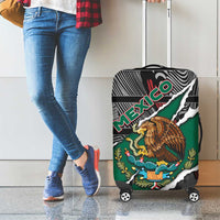 Mexico Luggage Cover Mexican Patriotic Eagle Emblem - Fierce National Pride - Wonder Print Shop
