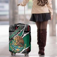 Mexico Luggage Cover Mexican Patriotic Eagle Emblem - Fierce National Pride - Wonder Print Shop