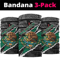 Mexico Neck Gaiter Mexican Patriotic Eagle Emblem - Fierce National Pride DT05