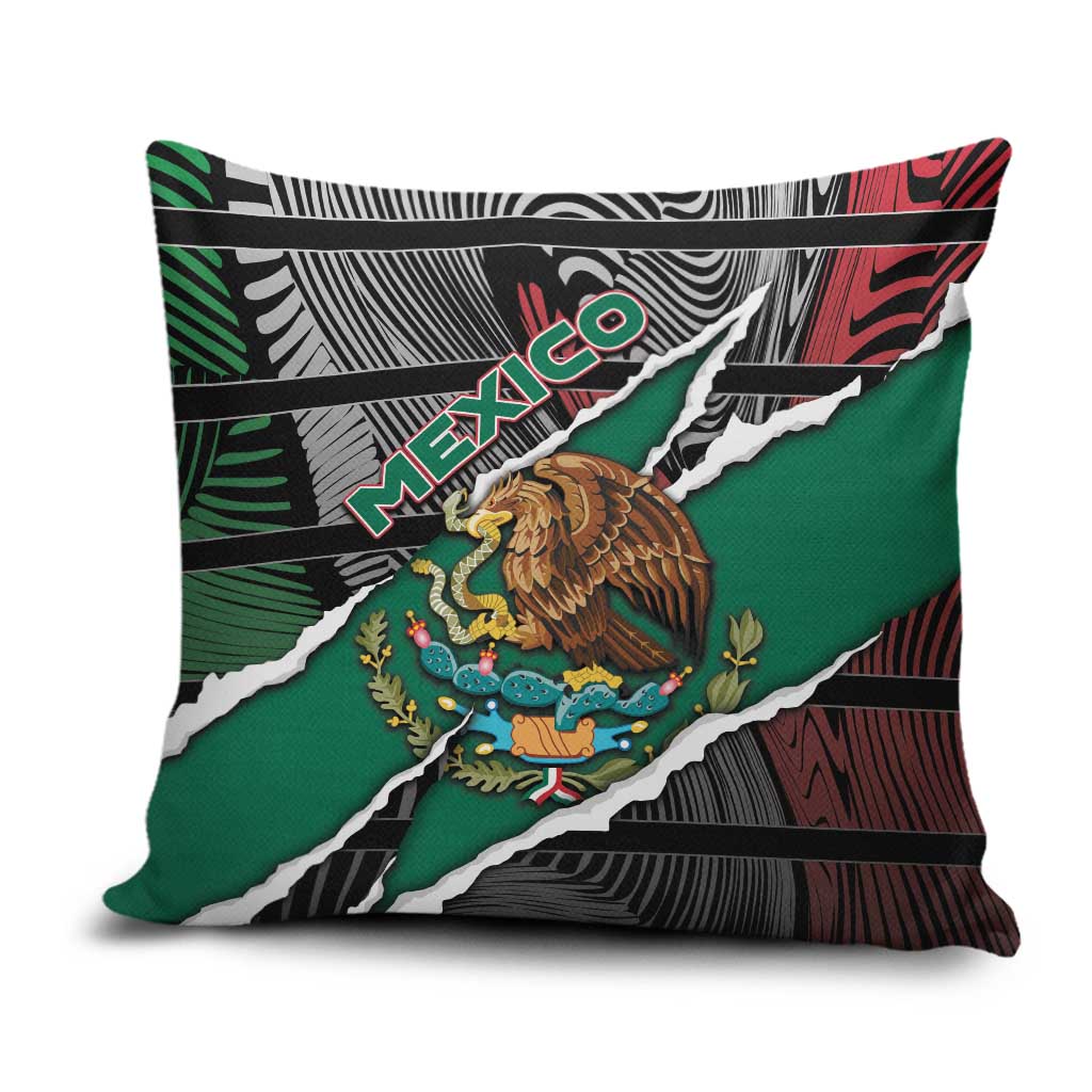 Mexico Pillow Cover Mexican Patriotic Eagle Emblem - Fierce National Pride - Wonder Print Shop