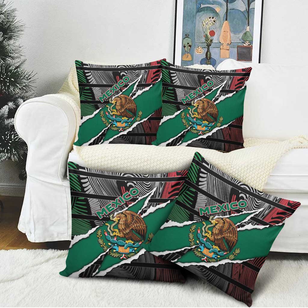 Mexico Pillow Cover Mexican Patriotic Eagle Emblem - Fierce National Pride - Wonder Print Shop
