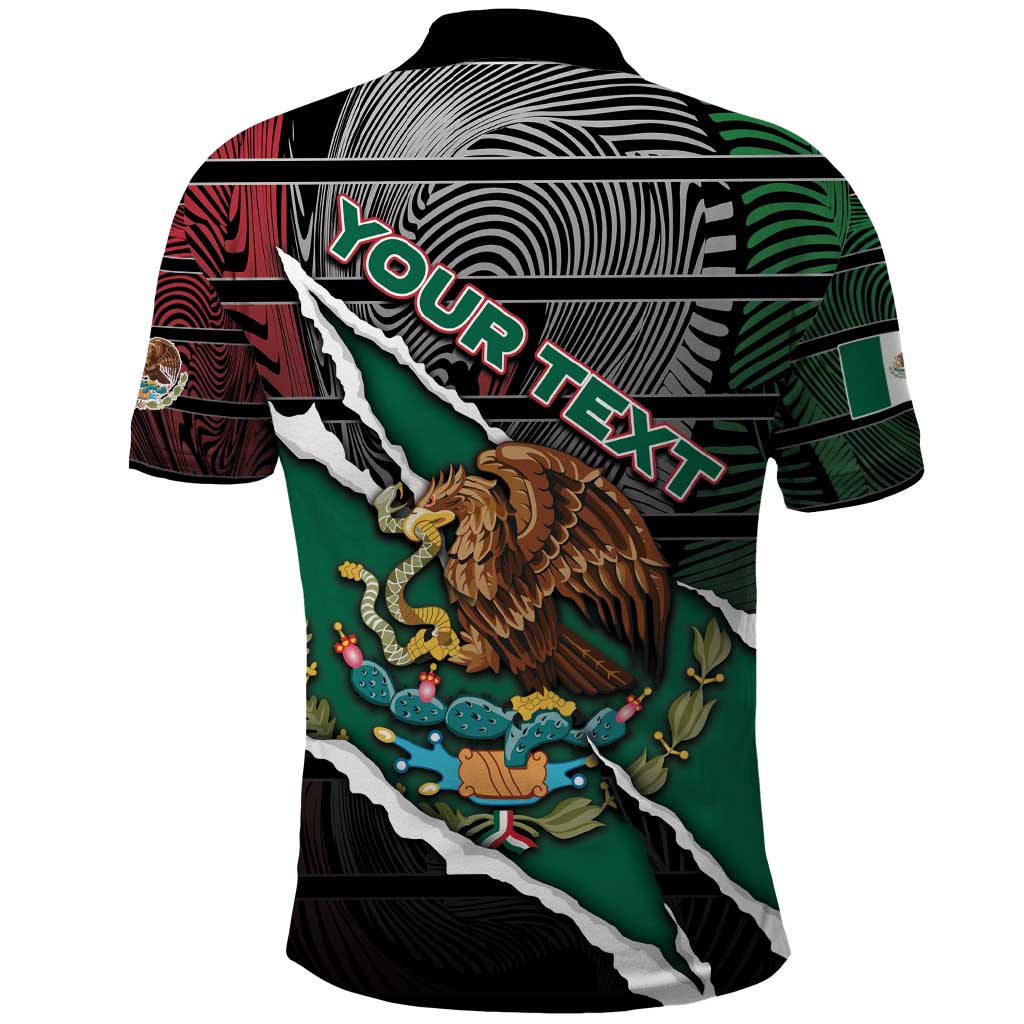 Personalized Mexico Polo Shirt Mexican Patriotic Eagle Emblem - Fierce National Pride - Wonder Print Shop