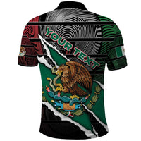 Personalized Mexico Polo Shirt Mexican Patriotic Eagle Emblem - Fierce National Pride - Wonder Print Shop