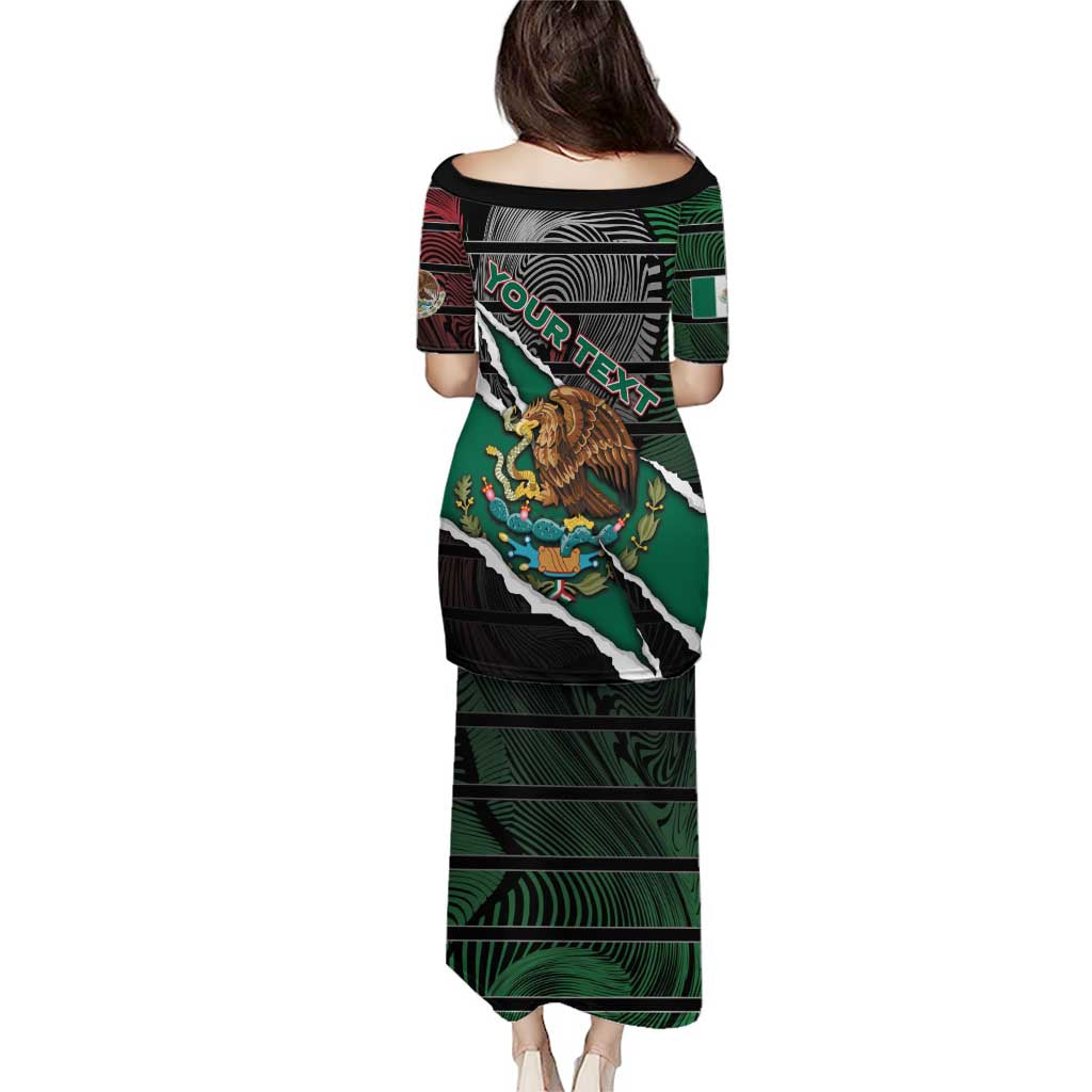 Personalized Mexico Puletasi Mexican Patriotic Eagle Emblem - Fierce National Pride - Wonder Print Shop