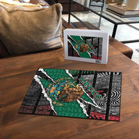 Mexico Puzzle Mexican Patriotic Eagle Emblem - Fierce National Pride - Wonder Print Shop