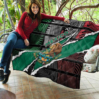 Mexico Quilt Mexican Patriotic Eagle Emblem - Fierce National Pride - Wonder Print Shop