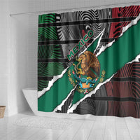 Mexico Shower Curtain Mexican Patriotic Eagle Emblem - Fierce National Pride - Wonder Print Shop