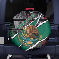 Mexico Spare Tire Cover Mexican Patriotic Eagle Emblem - Fierce National Pride - Wonder Print Shop
