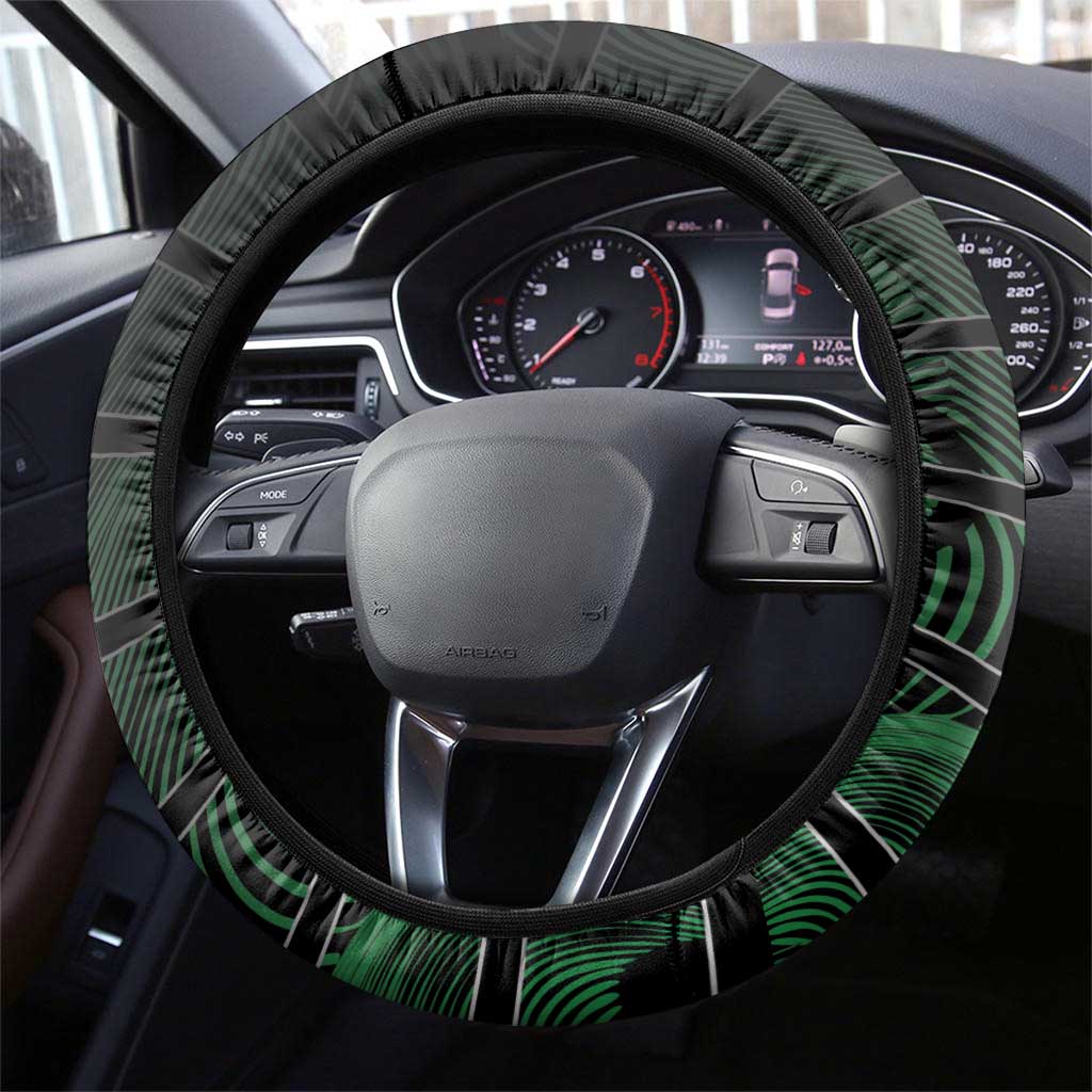 Mexico Steering Wheel Cover Mexican Patriotic Eagle Emblem - Fierce National Pride - Wonder Print Shop