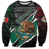 Personalized Mexico Sweatshirt Mexican Patriotic Eagle Emblem - Fierce National Pride - Wonder Print Shop