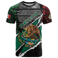 Personalized Mexico T Shirt Mexican Patriotic Eagle Emblem - Fierce National Pride - Wonder Print Shop