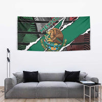 Mexico Tapestry Mexican Patriotic Eagle Emblem - Fierce National Pride - Wonder Print Shop