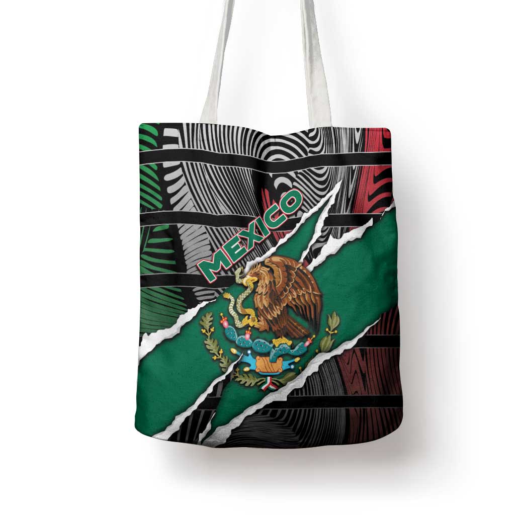 Mexico Tote Bag Mexican Patriotic Eagle Emblem - Fierce National Pride - Wonder Print Shop