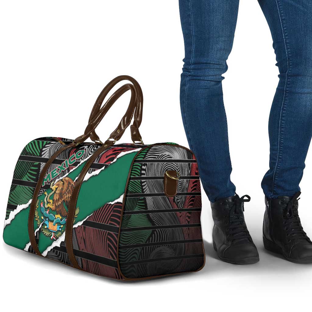 Mexico Travel Bag Mexican Patriotic Eagle Emblem - Fierce National Pride - Wonder Print Shop
