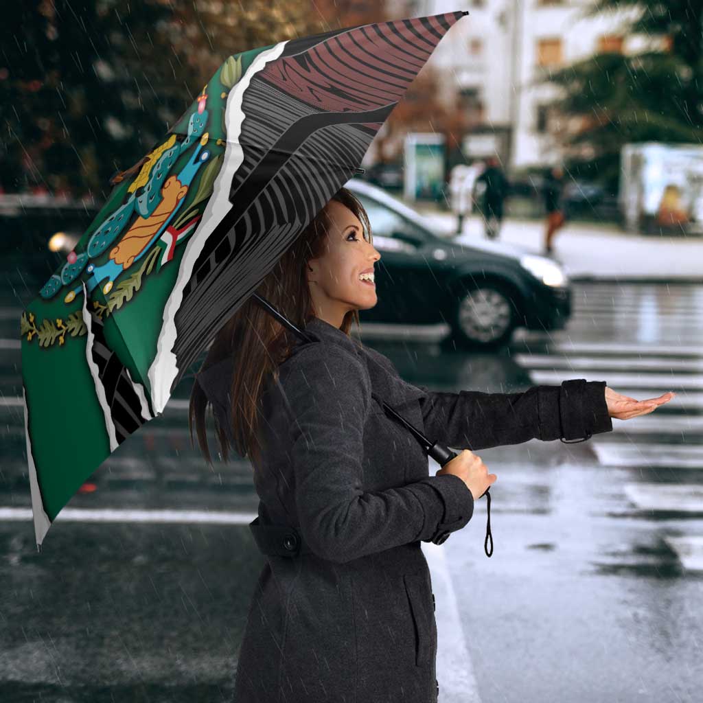 Mexico Umbrella Mexican Patriotic Eagle Emblem - Fierce National Pride - Wonder Print Shop