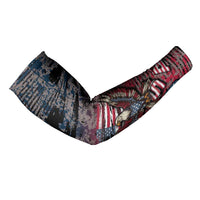 Patriotic Rebel American Arm Sleeves Grunge USA Eagle Flag - Wonder Print Shop