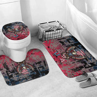 Patriotic Rebel American Bathroom Set Grunge USA Eagle Flag - Wonder Print Shop