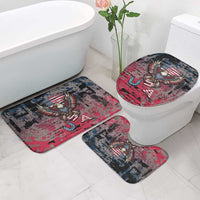 Patriotic Rebel American Bathroom Set Grunge USA Eagle Flag - Wonder Print Shop