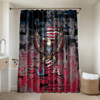 Patriotic Rebel American Bathroom Set Grunge USA Eagle Flag - Wonder Print Shop