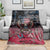 Patriotic Rebel American Blanket Grunge USA Eagle Flag - Wonder Print Shop