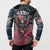 Personalized Patriotic Rebel American Button Sweatshirt Grunge USA Eagle Flag - Wonder Print Shop