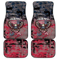 Patriotic Rebel American Car Mats Grunge USA Eagle Flag - Wonder Print Shop