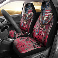 Patriotic Rebel American Car Seat Cover Grunge USA Eagle Flag - Wonder Print Shop
