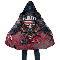 Personalized Patriotic Rebel American Cloak Grunge USA Eagle Flag - Wonder Print Shop