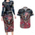 Personalized Patriotic Rebel American Couples Matching Long Sleeve Bodycon Dress and Hawaiian Shirt Grunge USA Eagle Flag - Wonder Print Shop