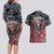 Personalized Patriotic Rebel American Couples Matching Long Sleeve Bodycon Dress and Hawaiian Shirt Grunge USA Eagle Flag - Wonder Print Shop