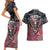 Personalized Patriotic Rebel American Couples Matching Short Sleeve Bodycon Dress and Hawaiian Shirt Grunge USA Eagle Flag - Wonder Print Shop