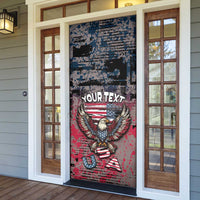 Patriotic Rebel American Door Cover Grunge USA Eagle Flag - Wonder Print Shop