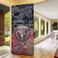 Patriotic Rebel American Door Cover Grunge USA Eagle Flag - Wonder Print Shop