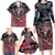 Personalized Patriotic Rebel American Family Matching Long Sleeve Bodycon Dress and Hawaiian Shirt Grunge USA Eagle Flag - Wonder Print Shop