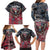 Personalized Patriotic Rebel American Family Matching Long Sleeve Bodycon Dress and Hawaiian Shirt Grunge USA Eagle Flag - Wonder Print Shop