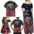 Personalized Patriotic Rebel American Family Matching Off Shoulder Maxi Dress and Hawaiian Shirt Grunge USA Eagle Flag - Wonder Print Shop