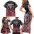 Personalized Patriotic Rebel American Family Matching Short Sleeve Bodycon Dress and Hawaiian Shirt Grunge USA Eagle Flag - Wonder Print Shop