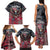Personalized Patriotic Rebel American Family Matching Tank Maxi Dress and Hawaiian Shirt Grunge USA Eagle Flag - Wonder Print Shop