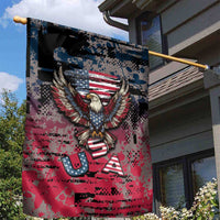Patriotic Rebel American Garden Flag Grunge USA Eagle Flag - Wonder Print Shop