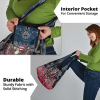 Patriotic Rebel American Grocery Bag Grunge USA Eagle Flag - Wonder Print Shop