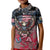 Personalized Patriotic Rebel American Kid Polo Shirt Grunge USA Eagle Flag - Wonder Print Shop