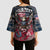 Personalized Patriotic Rebel American Kimono Sleeve Blouse Grunge USA Eagle Flag - Wonder Print Shop