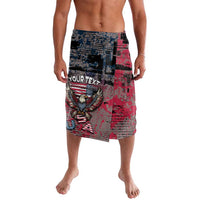 Personalized Patriotic Rebel American Lavalava Grunge USA Eagle Flag - Wonder Print Shop