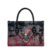 Patriotic Rebel American Leather Bag Grunge USA Eagle Flag - Wonder Print Shop