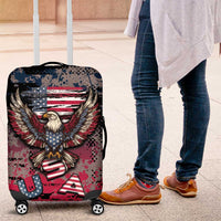 Patriotic Rebel American Luggage Cover Grunge USA Eagle Flag - Wonder Print Shop