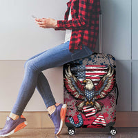 Patriotic Rebel American Luggage Cover Grunge USA Eagle Flag - Wonder Print Shop