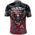 Personalized Patriotic Rebel American Polo Shirt Grunge USA Eagle Flag - Wonder Print Shop