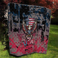 Patriotic Rebel American Quilt Grunge USA Eagle Flag - Wonder Print Shop