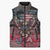 Personalized Patriotic Rebel American Sleeveless Puffer Jacket Grunge USA Eagle Flag - Wonder Print Shop