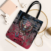 Patriotic Rebel American Tote Bag Grunge USA Eagle Flag - Wonder Print Shop